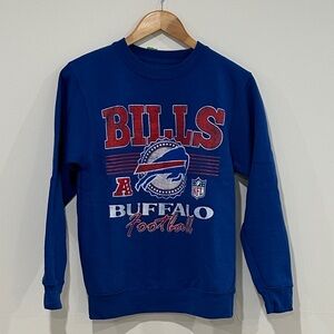 NFL Buffalo Bills Blue Retro Style Crewneck Sweater
